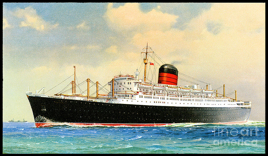 RMS Carinthia Postcard 1955 Painting by Unknown