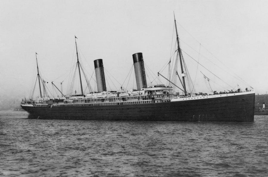 RMS Oceanic On The River Mersey - 1899 Photograph by War Is Hell Store