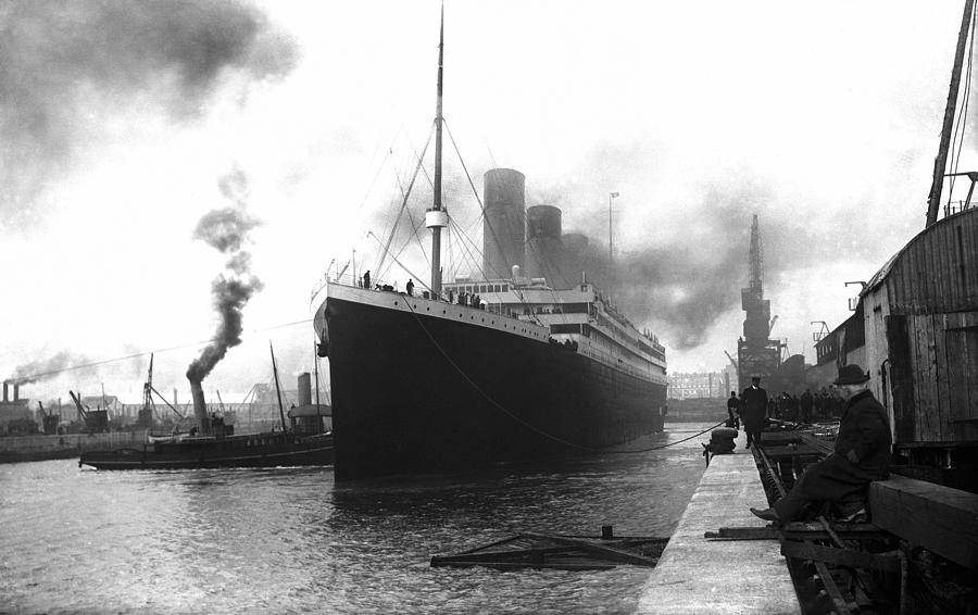 RMS Titanic In Southampton - 1912 Photograph by War Is Hell Store