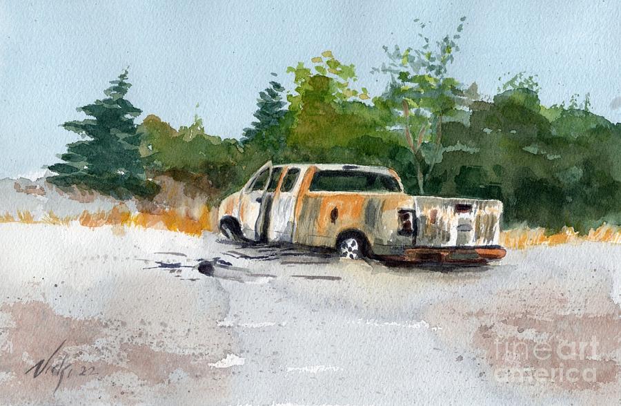 Road Kill Painting by Vicki B Littell