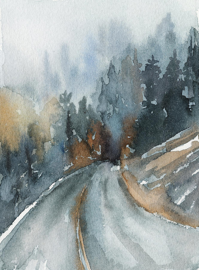Road Less Travelled Painting by Ink Well