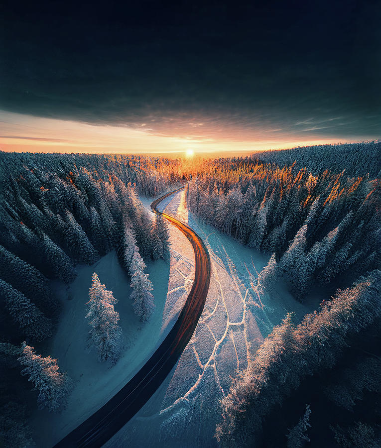 Road of Cold Dreams Photograph by Mikel Martinez de Osaba