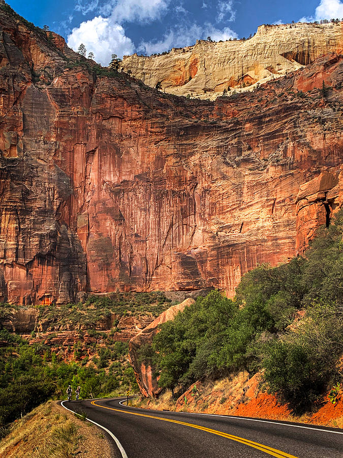 Road Into Zion, Utah Photograph by John A Rodriguez