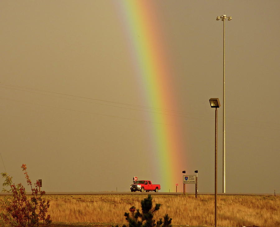 Road Rainbow Photograph by Lyuba Filatova