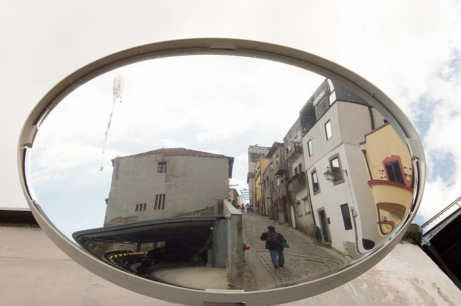 Road Reflecting On Mirror Photograph by Luis Diaz Devesa