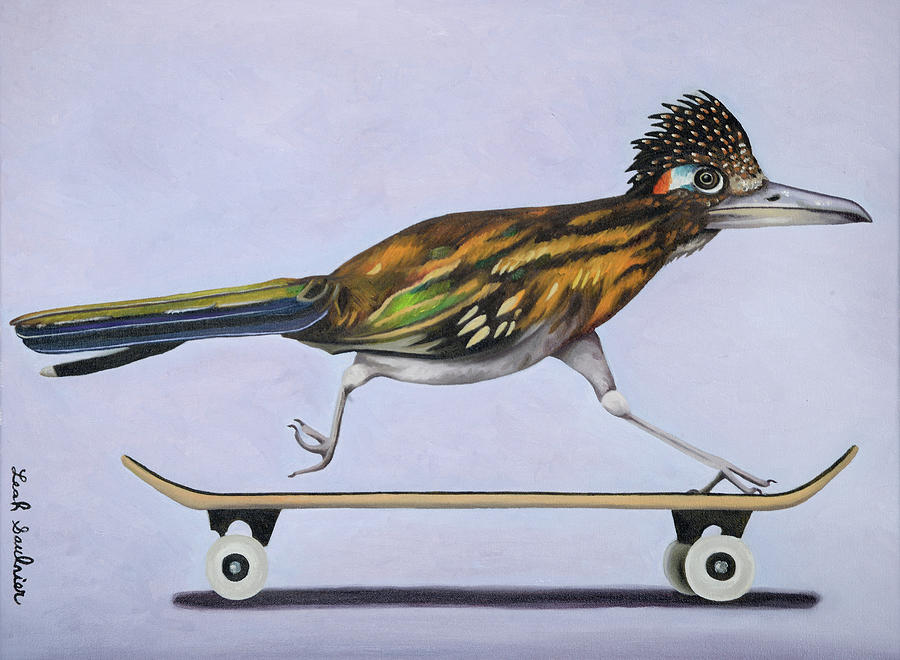 Road Runner Painting by Leah Saulnier The Painting Maniac