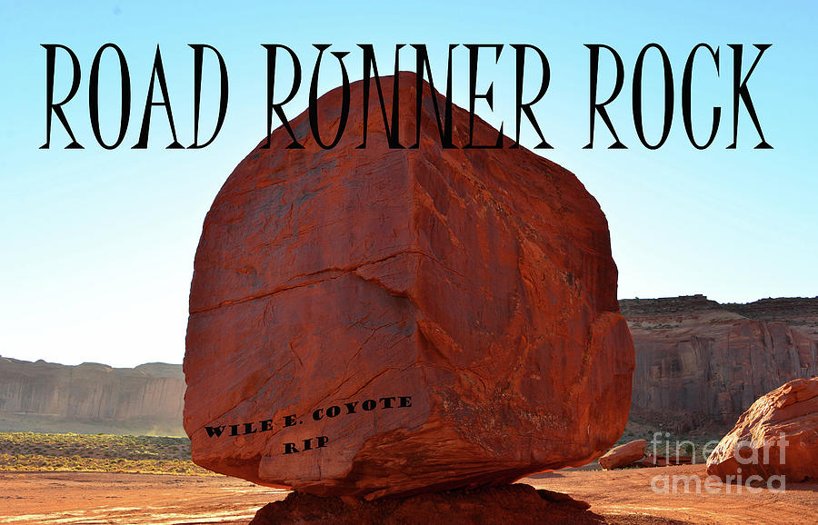 Road Runner Rock Mixed Media by David Lee Thompson