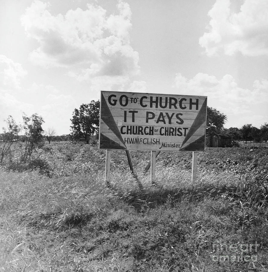 Road Sign, 1937 Photograph by Dorothea Lange