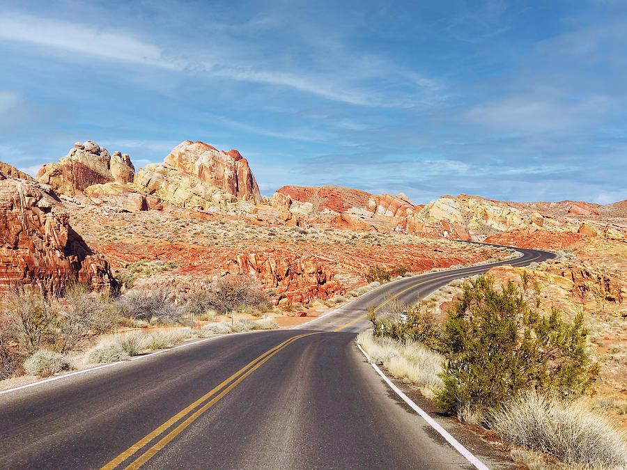 Road Through Valley Of Fire Photograph