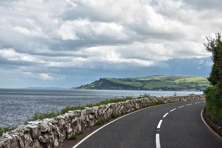Road to Carnlough  in County Antrim, Northern Ireland Photograph by Feifei Cui-Paoluzzo