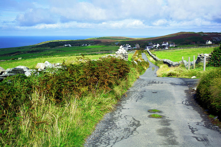 Road Photograph - Road to Cregneish by Steve Watson Road Photograph - Road to Cregneish by Steve Watson