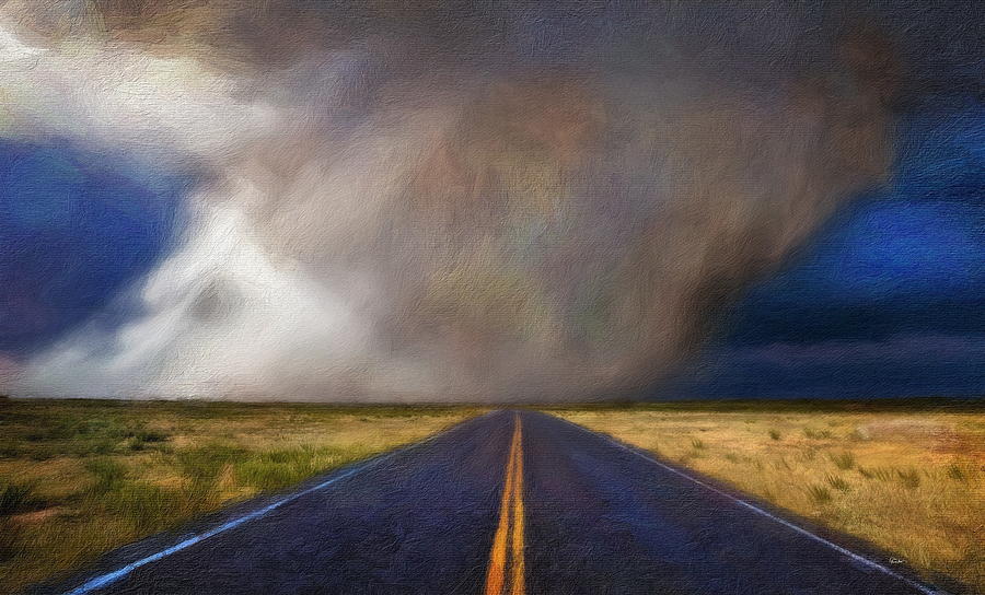 Road to Downpour Digital Art by Russ Harris
