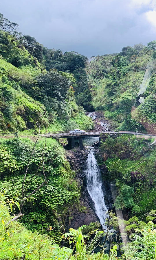 Road to Hana Maui waterfall Photograph by Celeste Forst - Fine Art America