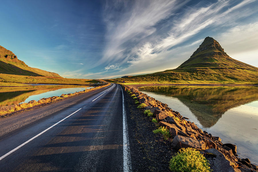 Road to Kirkjufell Mountain in Iceland Photograph by Pierre Leclerc Photography