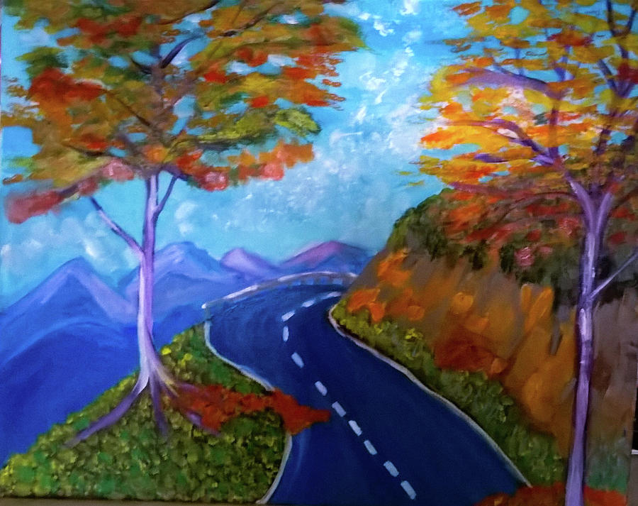Road to Le Baux de Provence Painting by Rusty Gladdish