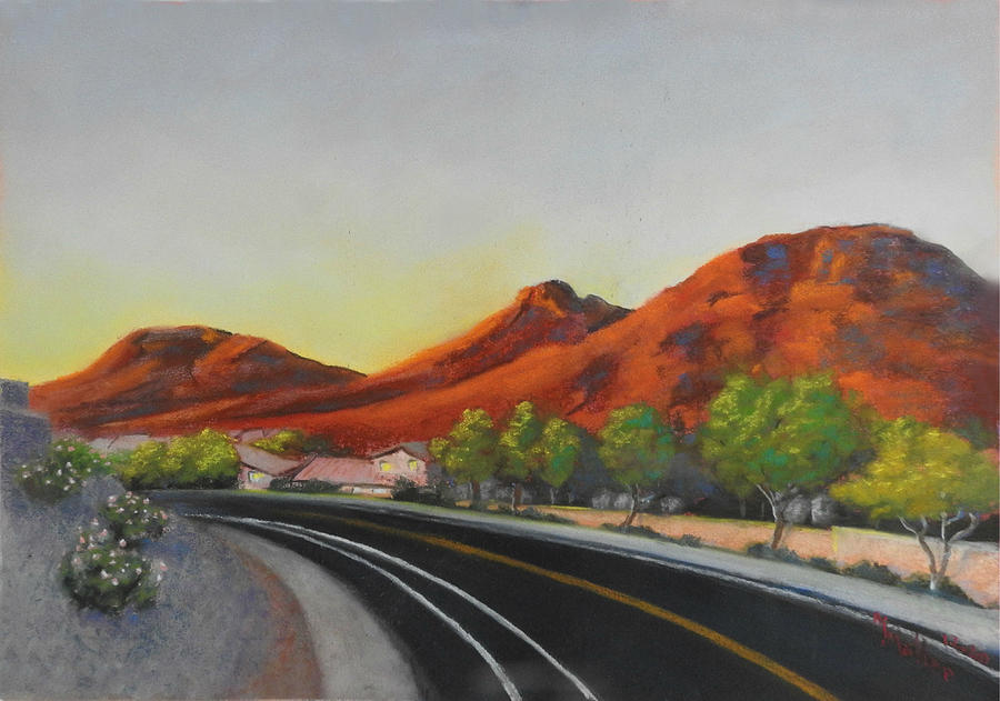 Road to Lookout Mountain Pastel by Marcus Moller