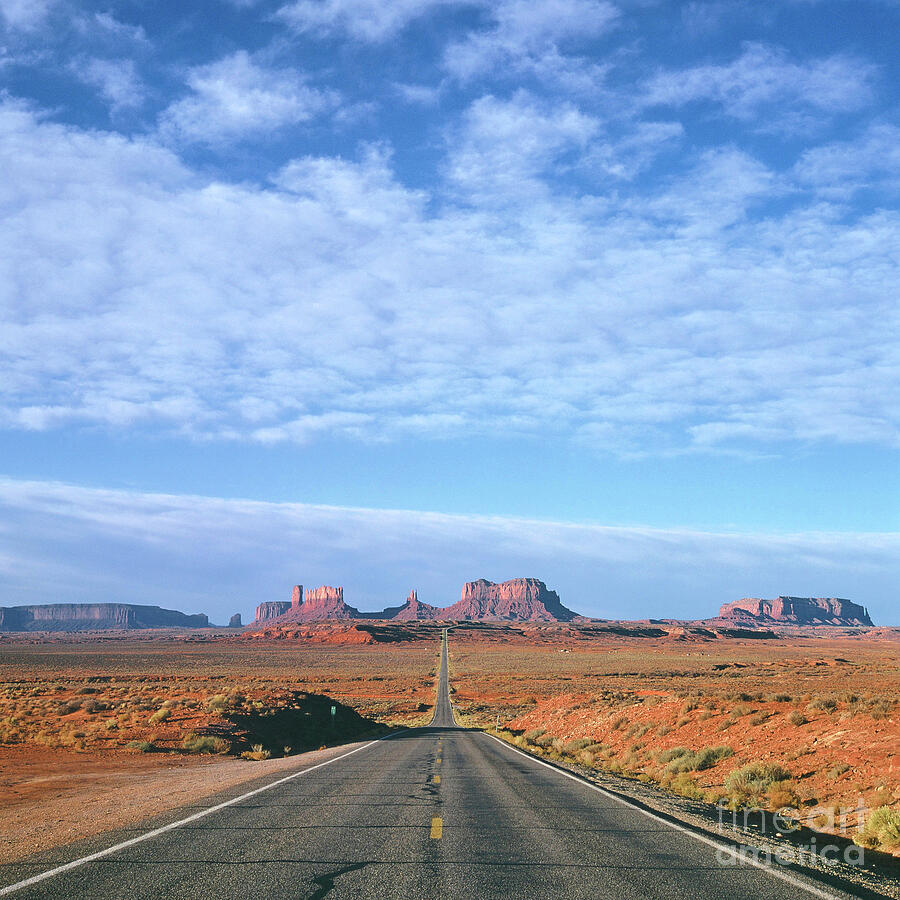 Landscape Photograph - Highway to Monument Valley #1 by Alex Cassels