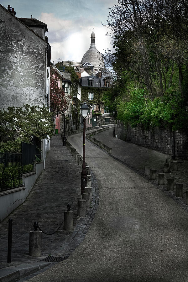 Architecture Photograph - Road to Sacre Coeur, Paris by Serge Ramelli