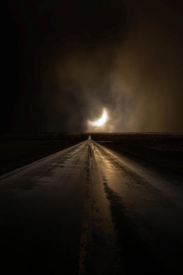 Road to Solar Eclipse Photograph by Aaron J Groen Road to Solar Eclipse Photograph by Aaron J Groen