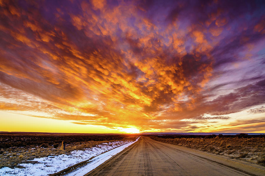 Road to sunset Photograph by Alexey Stiop