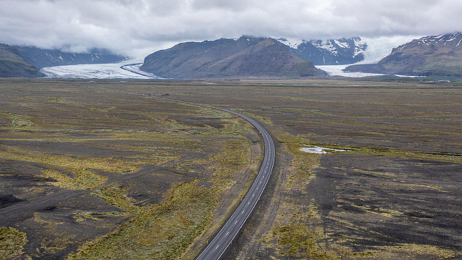 Road To The Glacier In Iceland Photograph