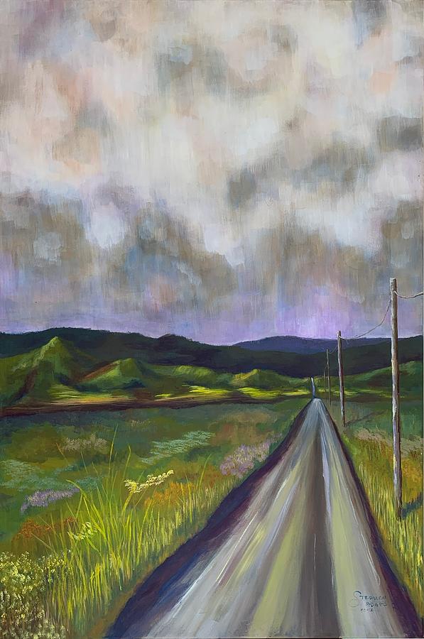 Tree Painting - Road to the Hills by Stephen Adams