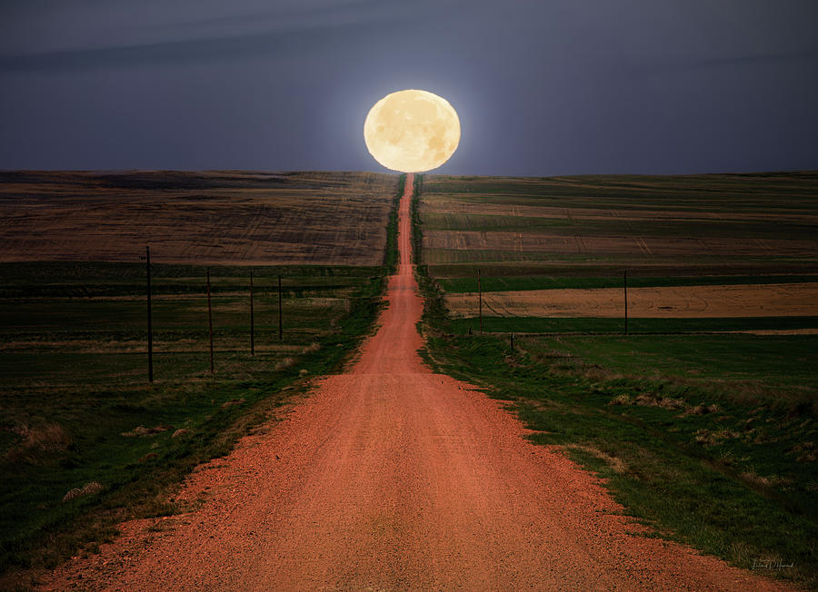 Road to the Moon Photograph by Leland D Howard