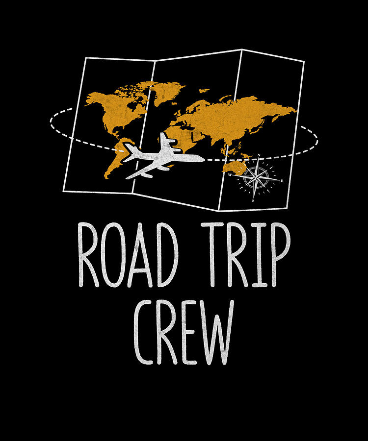 Road Trip Crew Traveling Tourist Travel Traveler Vacation Digital Art ...