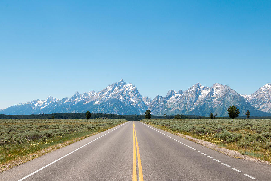 Road trip through Wyoming and Grand Teton National Park Photograph by Evenfh