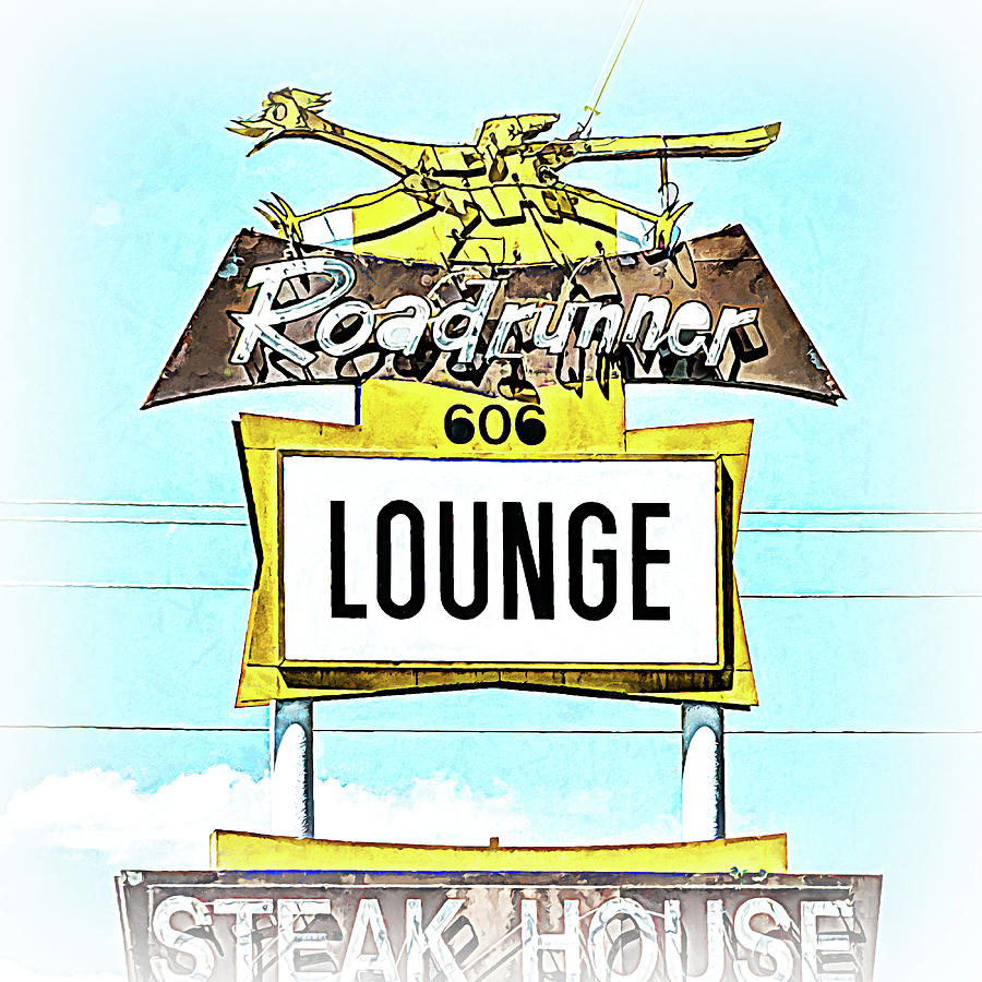 Roadrunner Lounge Steak House Socorro New Mexico Photograph by Debra Martz