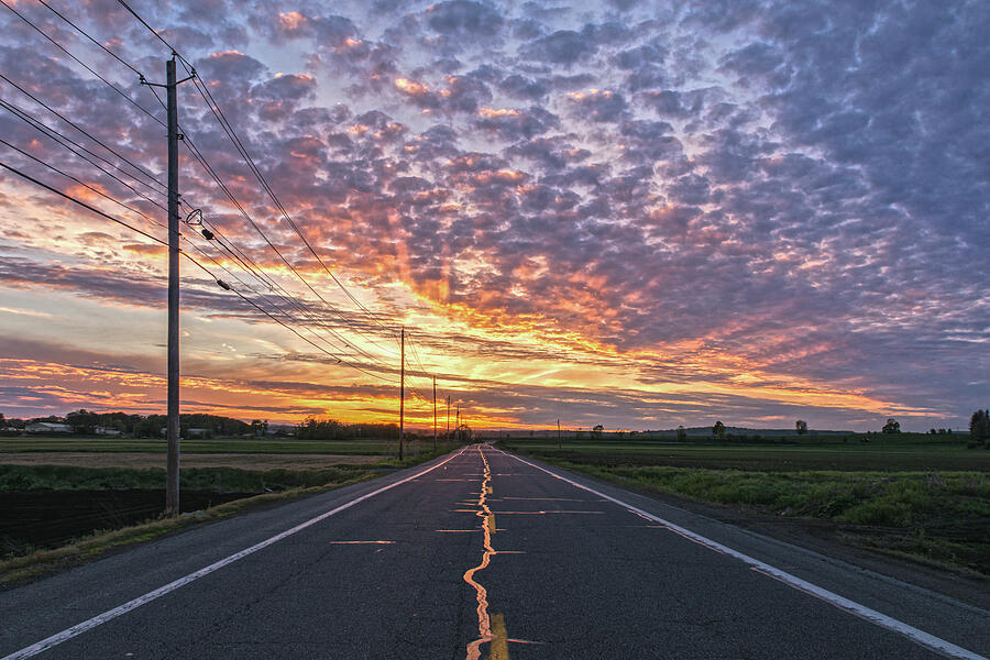 Roads Poles And Skies To Behold 3 Photograph by Angelo Marcialis