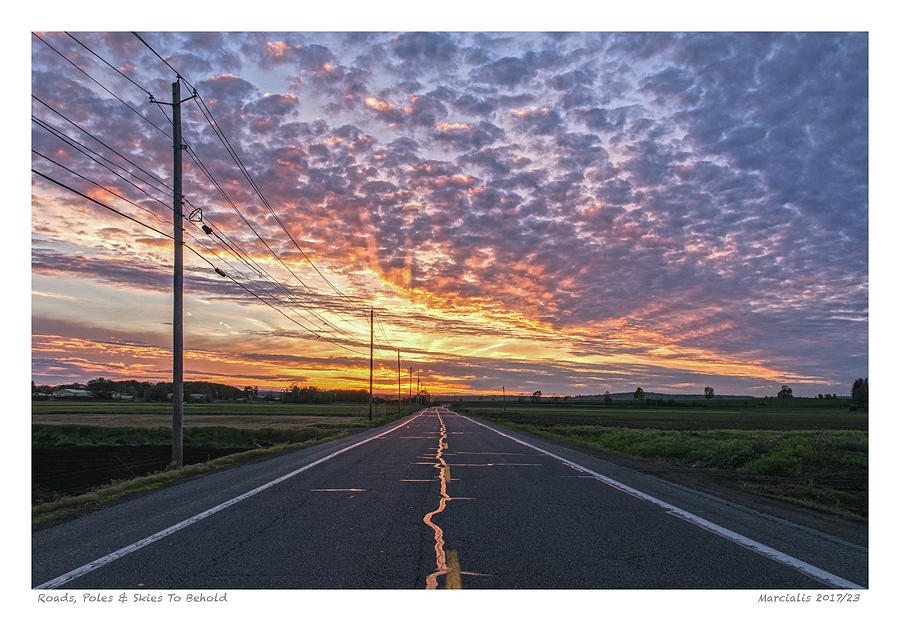 Roads, Poles and Skies To Behold The Signature Series Photograph by Angelo Marcialis