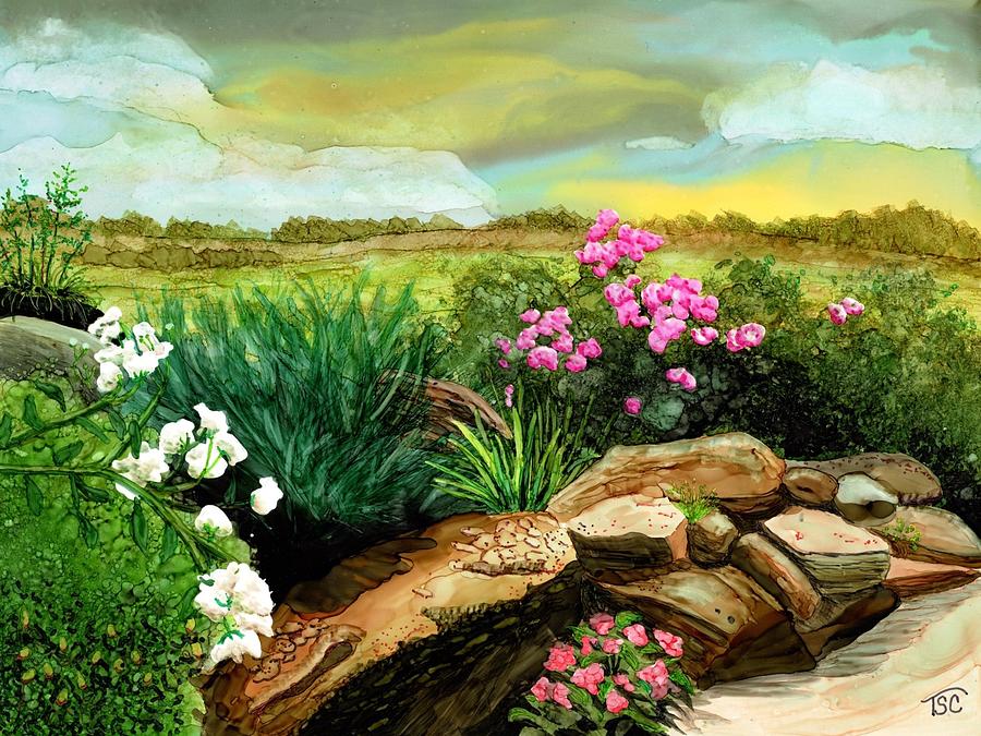Roadside Landscaping Painting by Tammy Crawford
