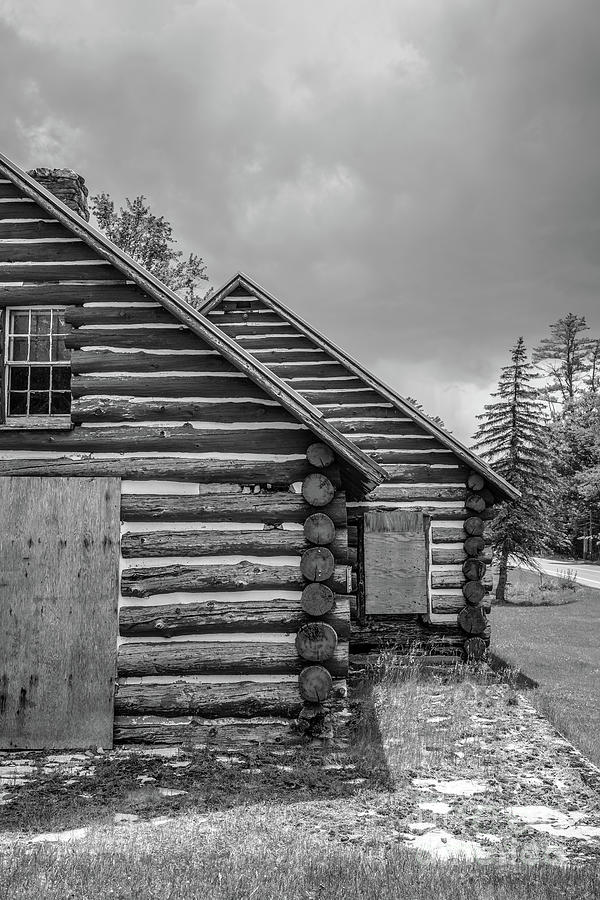 Roadside Log Cabins Vermont Photograph by Edward Fielding