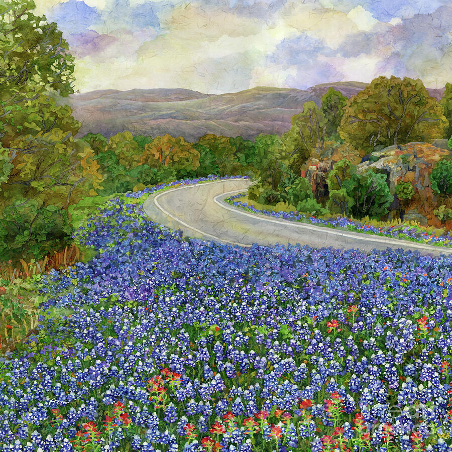 Roadside Wildflowers - In Bloom 1 Painting