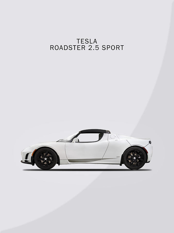 Tesla Roadster Photograph - Roadster Sport by Mark Rogan Tesla Roadster Photograph - Roadster Sport by Mark Rogan