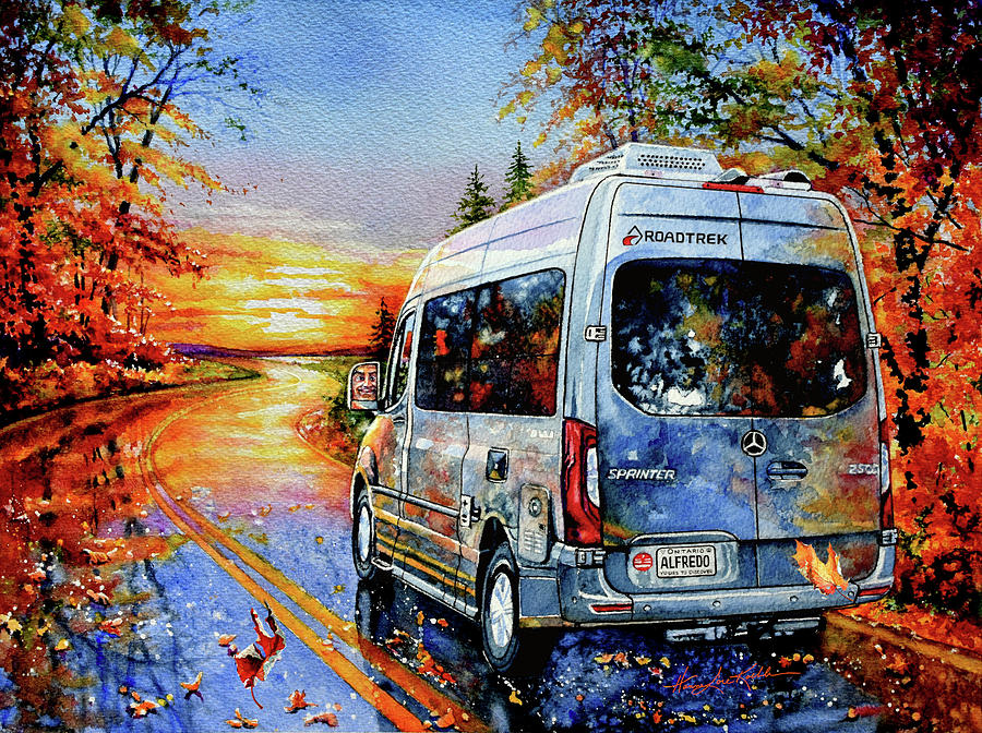 RoadTrek Retirement Painting by Hanne Lore Koehler