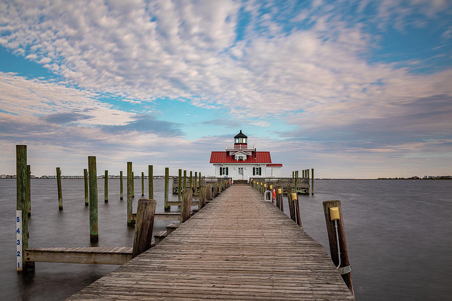 Roanoke Marshes Lighthouse On An April Afternoon Photograph