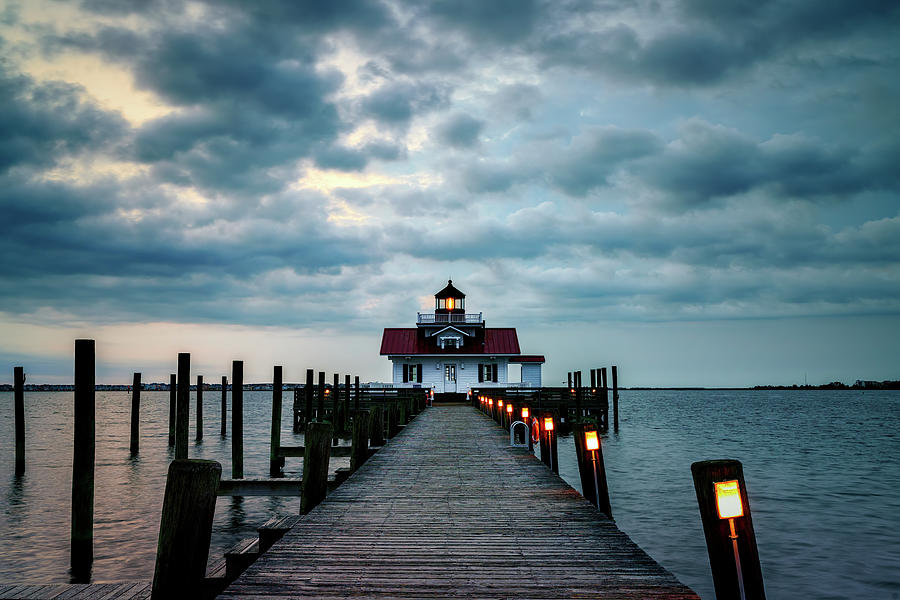 Lighthouse Photograph - Roanoke Marshes Lighthouse by Rick Berk