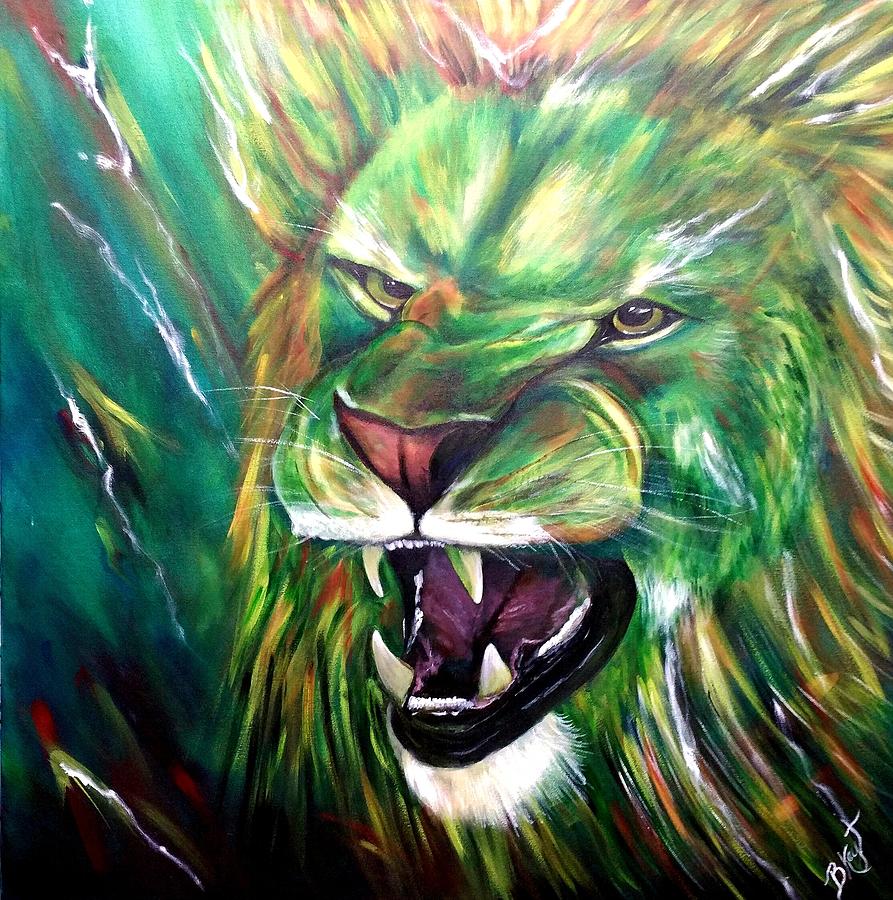 Roar Painting by Brenda Kay Deyo