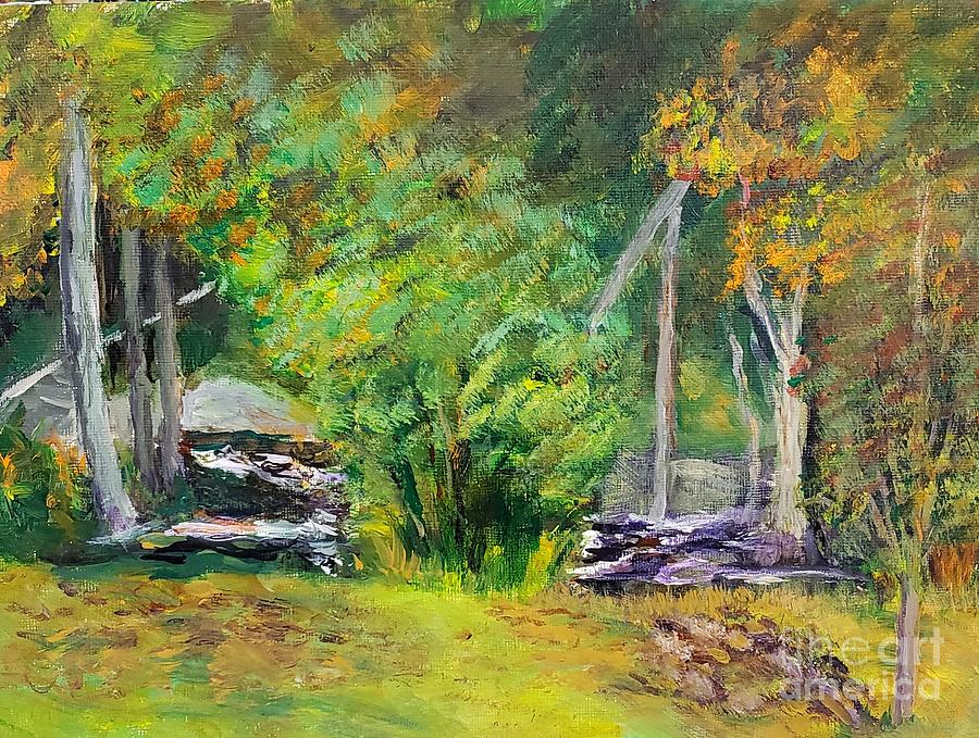 Roaring Brook In September Painting