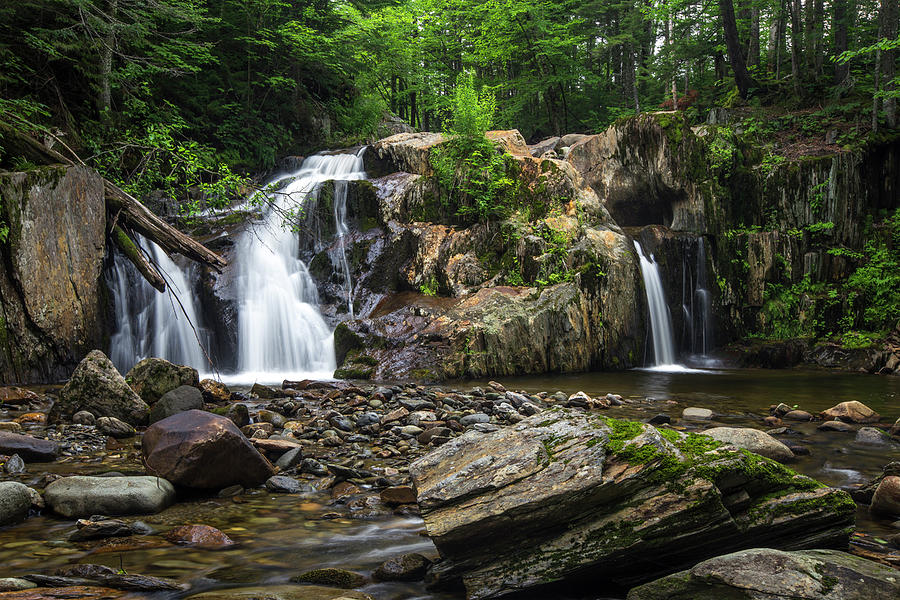 Roaring Brook Waterfall Photograph by White Mountain Images