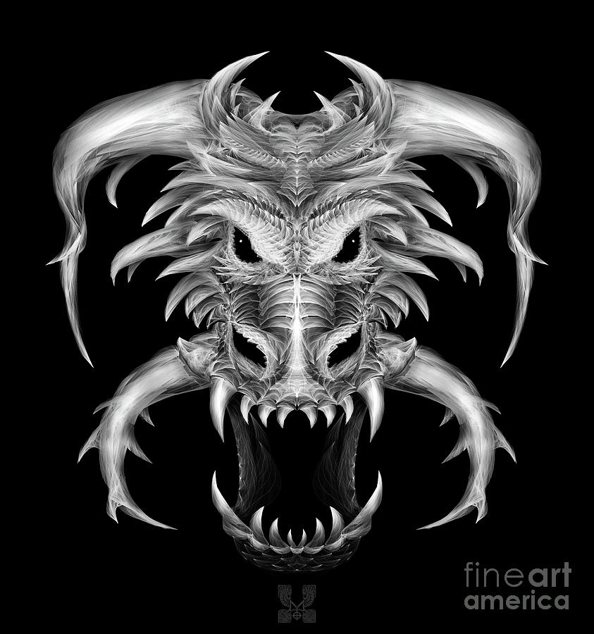Roaring Dragon Digital Art by Dale Crum