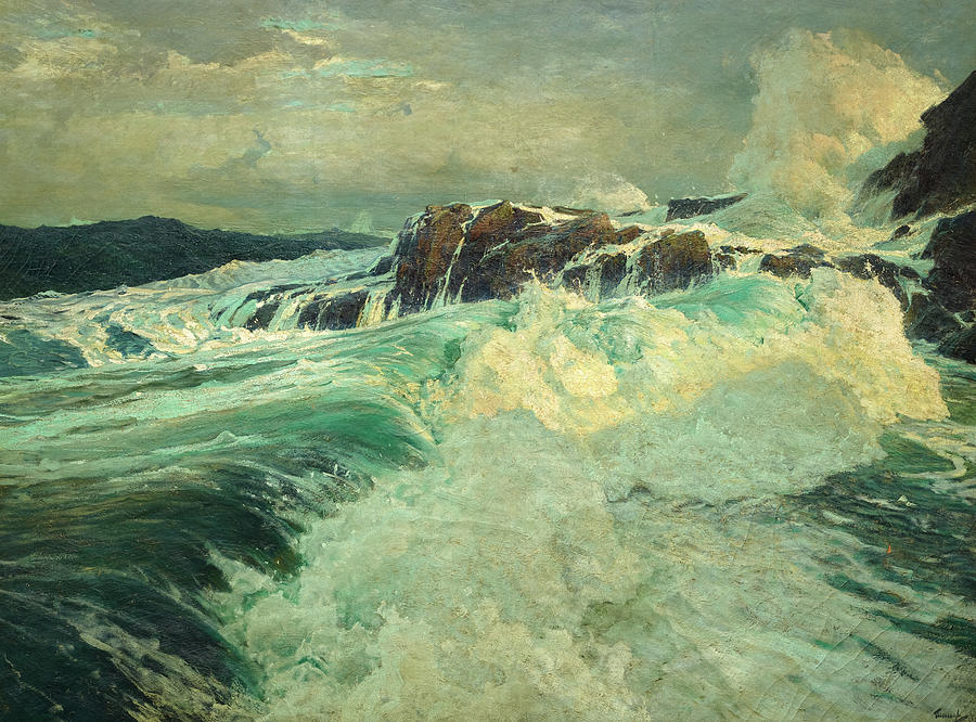 Nature Painting - Roaring Main by Frederick Judd Waugh