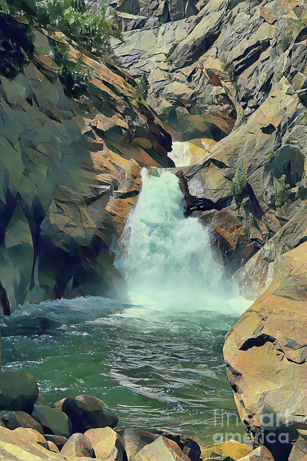 Roaring River Falls Digital Art by Joseph Hendrix