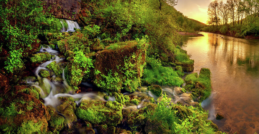 Roaring Spring on the Eleven Point River. Photograph by Robert Charity Roaring Spring on the Eleven Point River. Photograph by Robert Charity