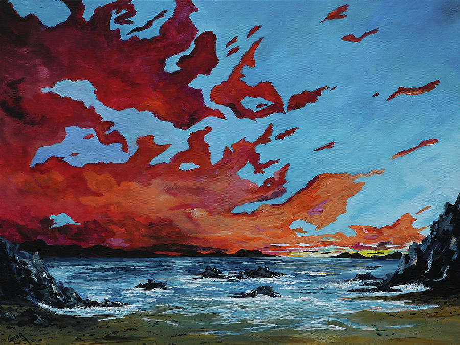 Roaring water bay Painting by Conor Murphy
