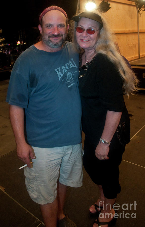 Rob Koritz and Donna Jean Godchaux with Dark Star Orchestra at G Photograph by David Oppenheimer