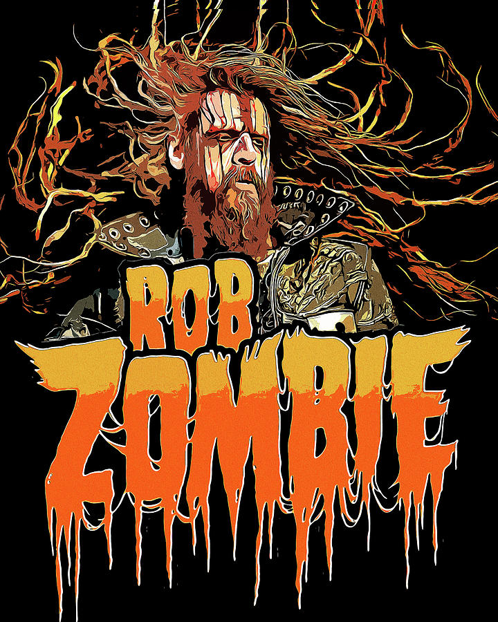 Rob Zombie Mixed Media - Rob Zombie Art Dragula by The Rocker Chic