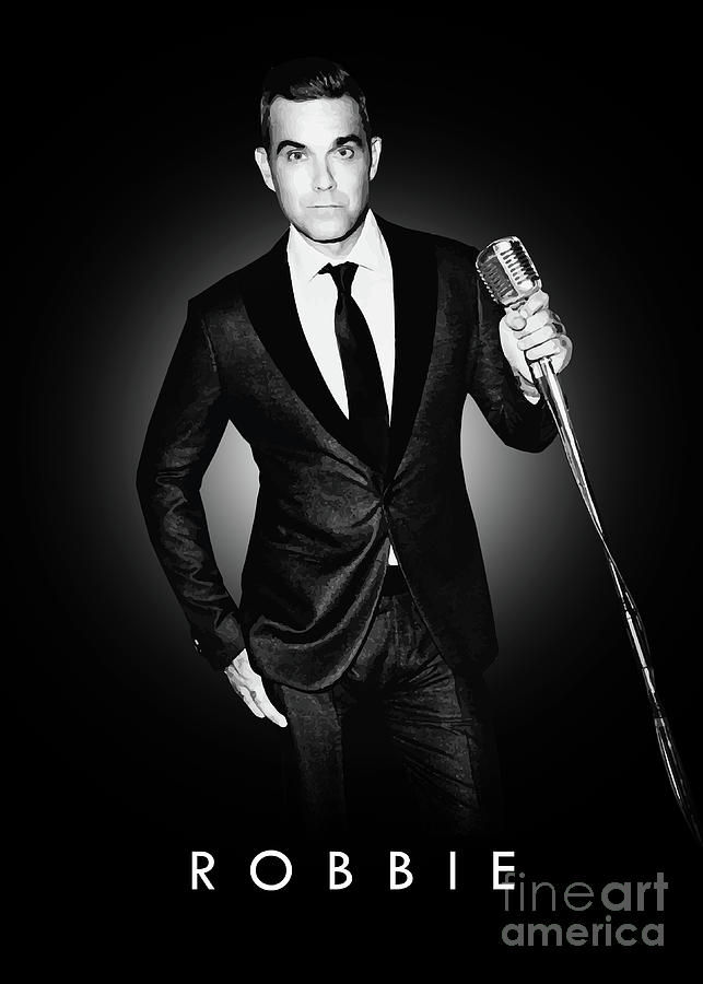 Robbie Williams Digital Art by Bo Kev